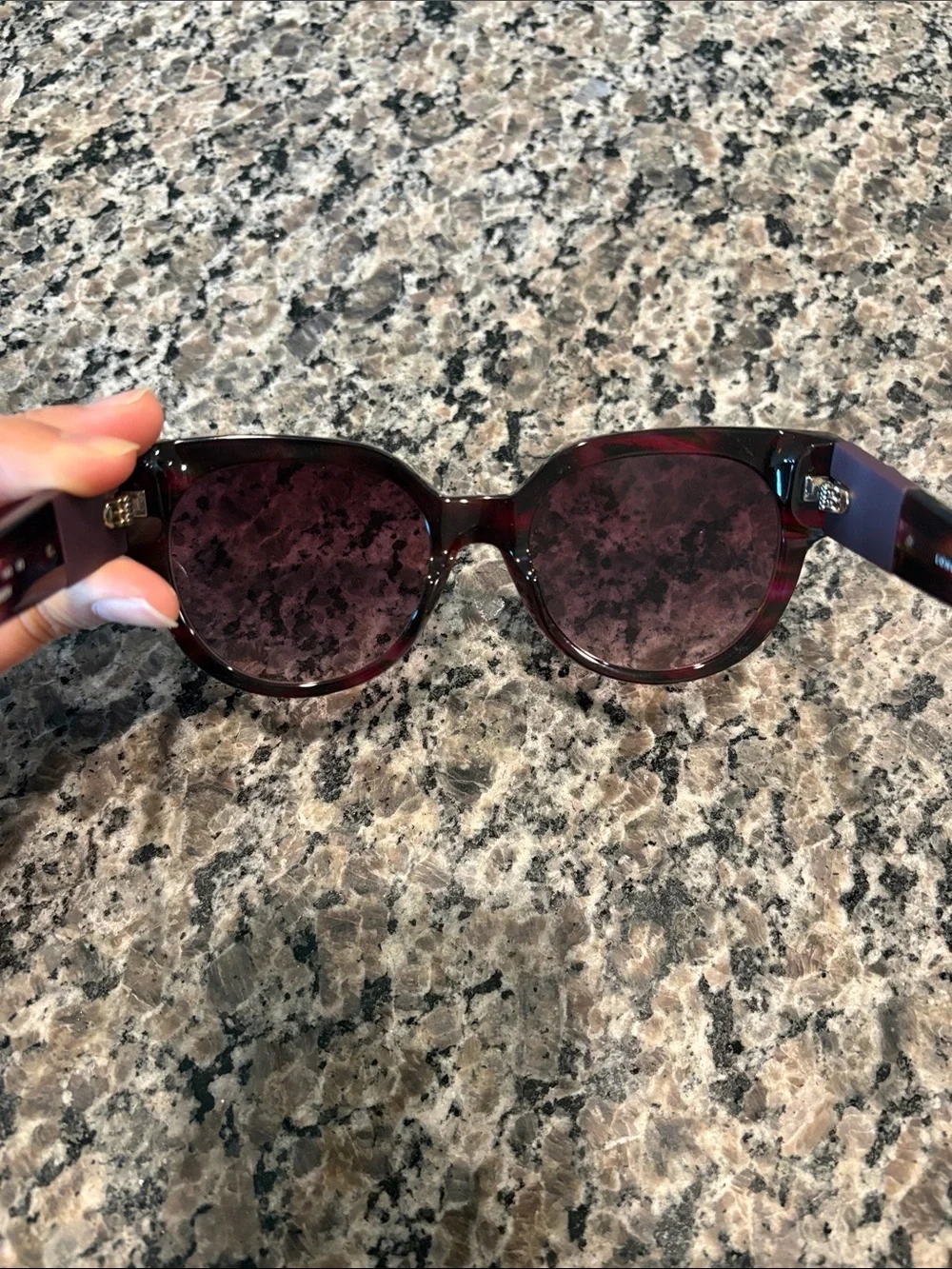 NWT Longchamp Polarized Women's Sunglasses - Dark Burgundy
